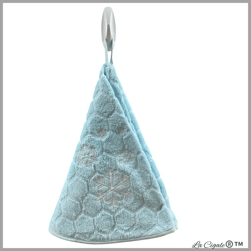Snowflake Round Terrycloth Towel