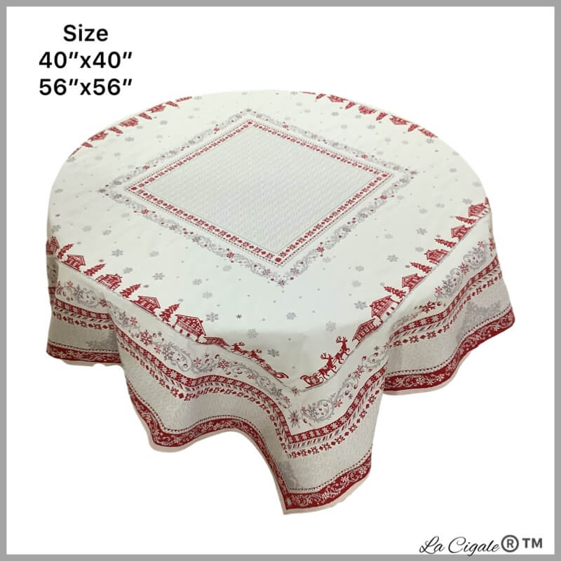 Christmas Colors Table Linens Tapestry Tablecloth Christmas -  in 2023