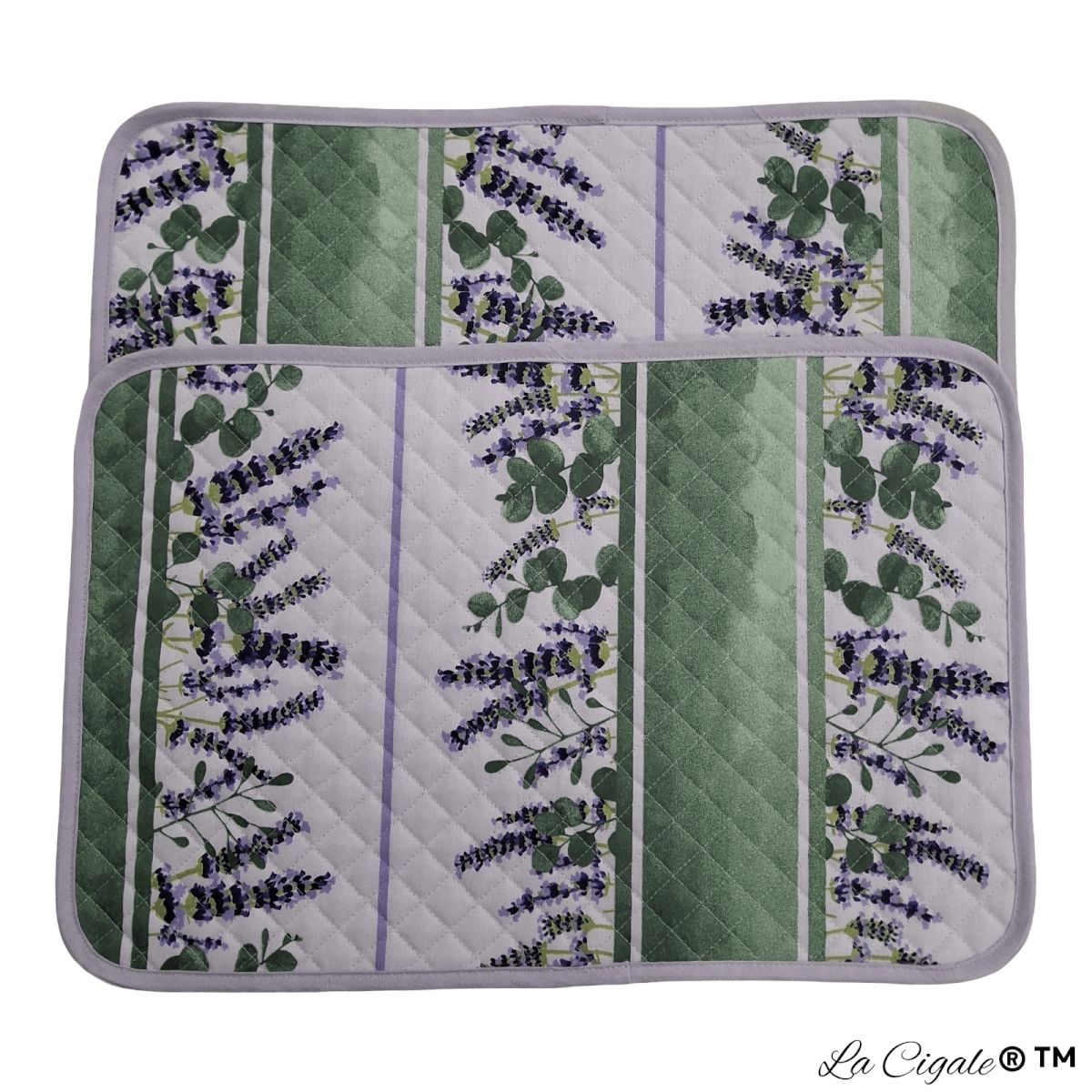 Eucalyptus Purple Cotton Print Placemat