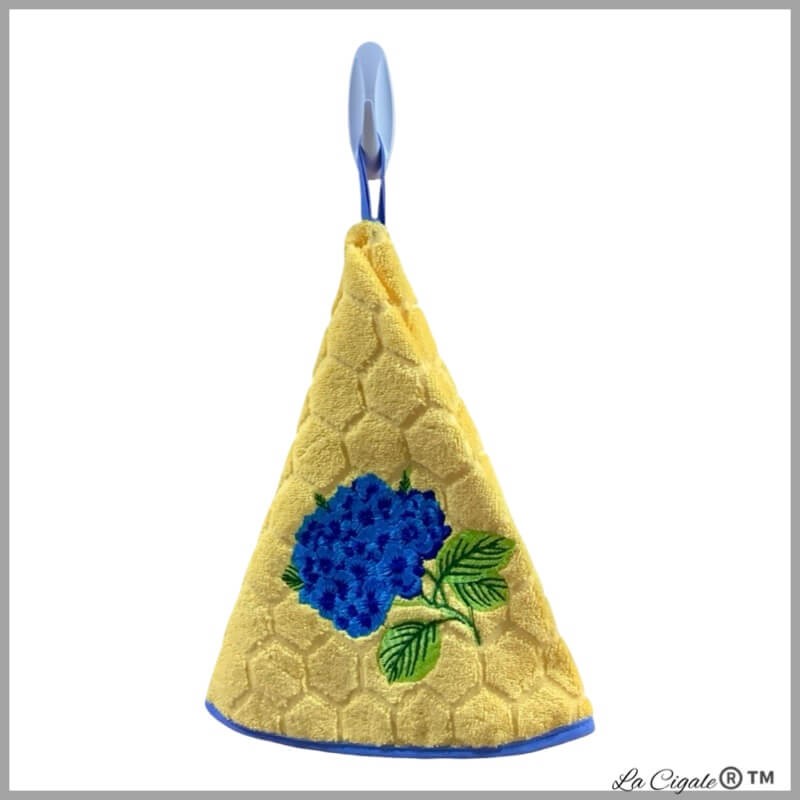 Hydrangea Round Terrycloth Towel