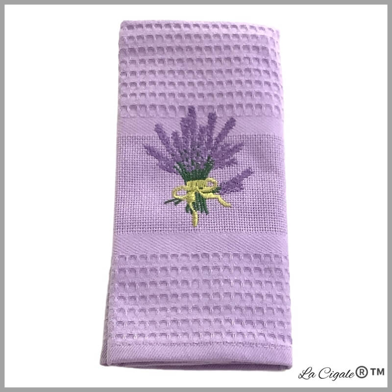 Lavender light Purple Dishtowel/Guest Towel