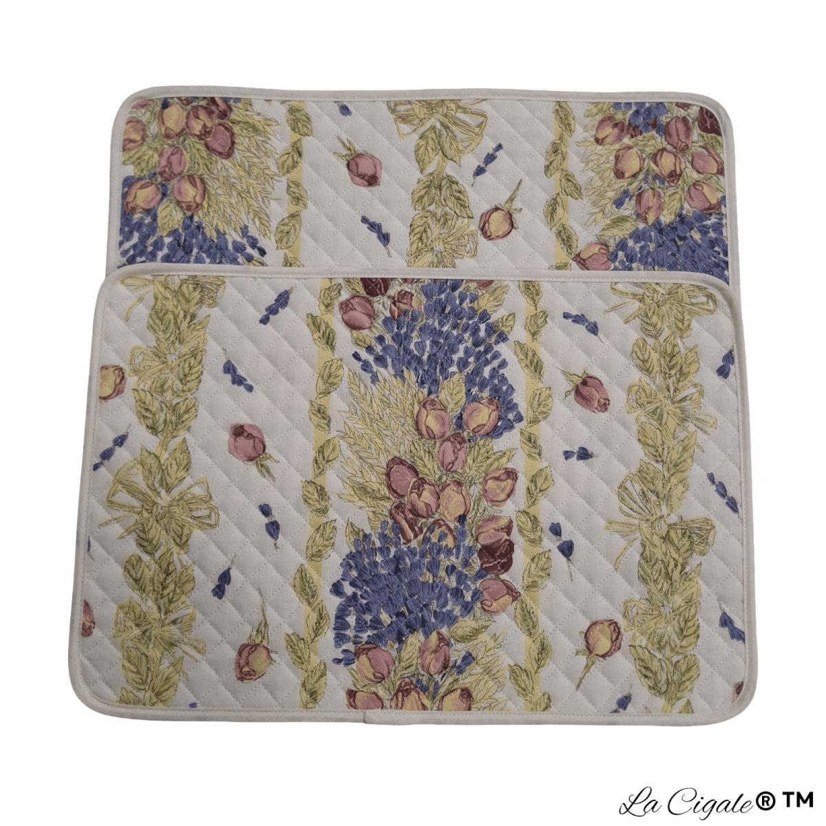 Rose Lavender Cotton Print Placemat