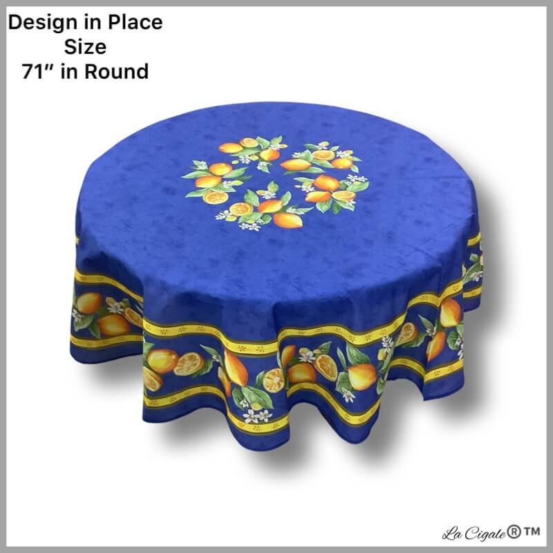 Citron Acrylic-coated Tablecloth