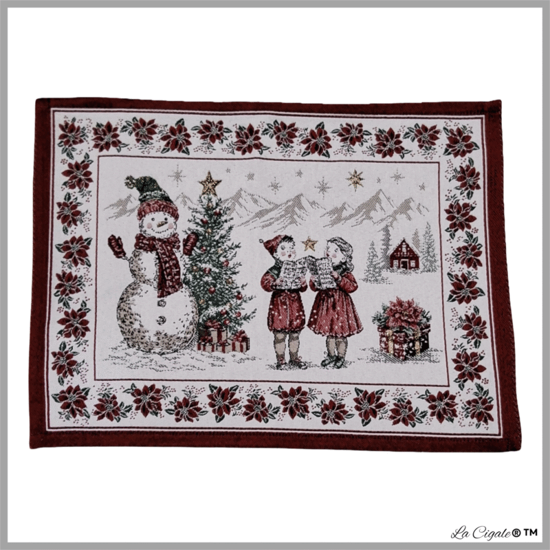 Alsace Christmas Chorale Tapestry Placemat
