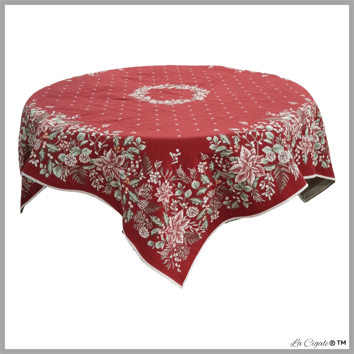 Fleur de Noel Tapestry Tablecloth