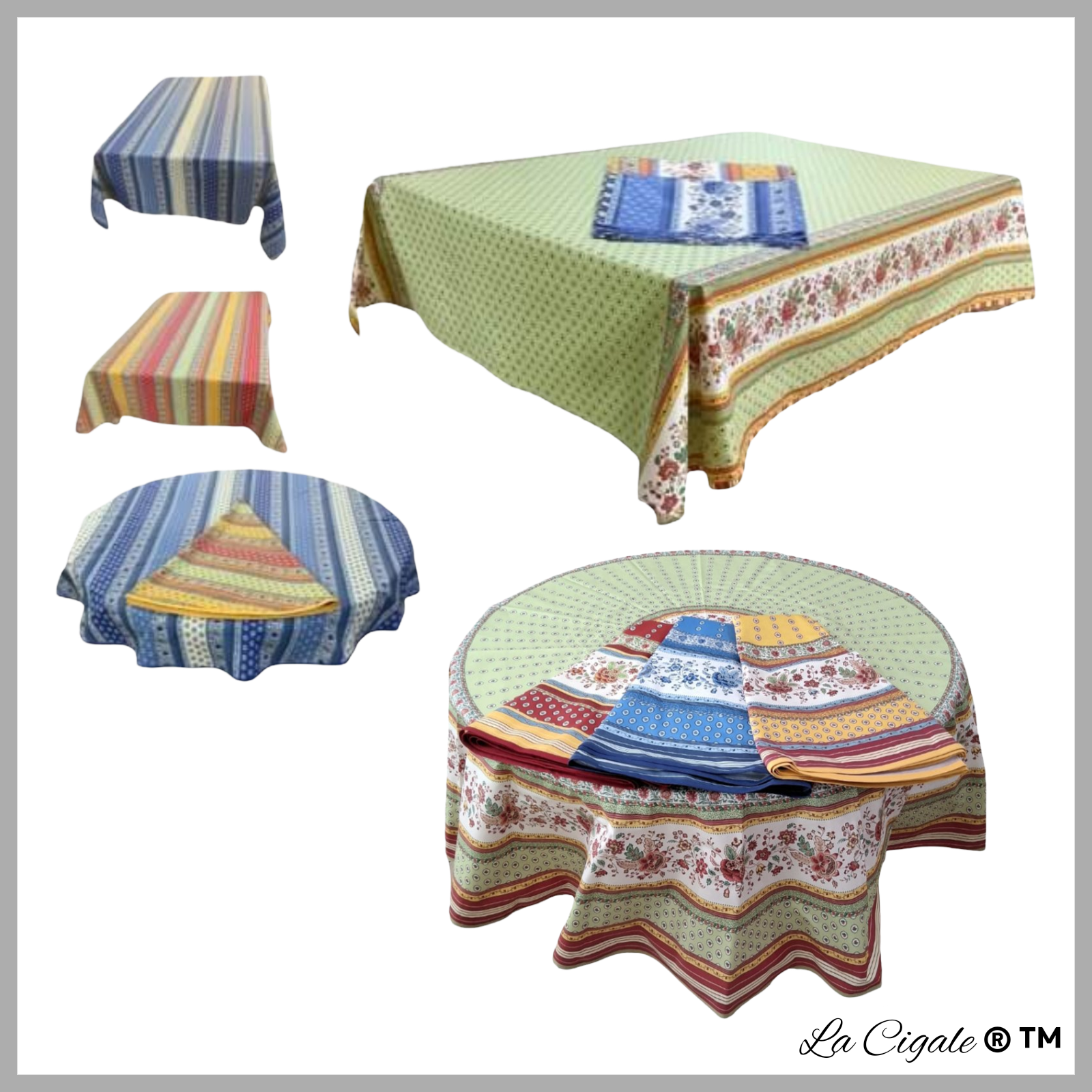 St. Remy Acrylic-coated Tablecloth