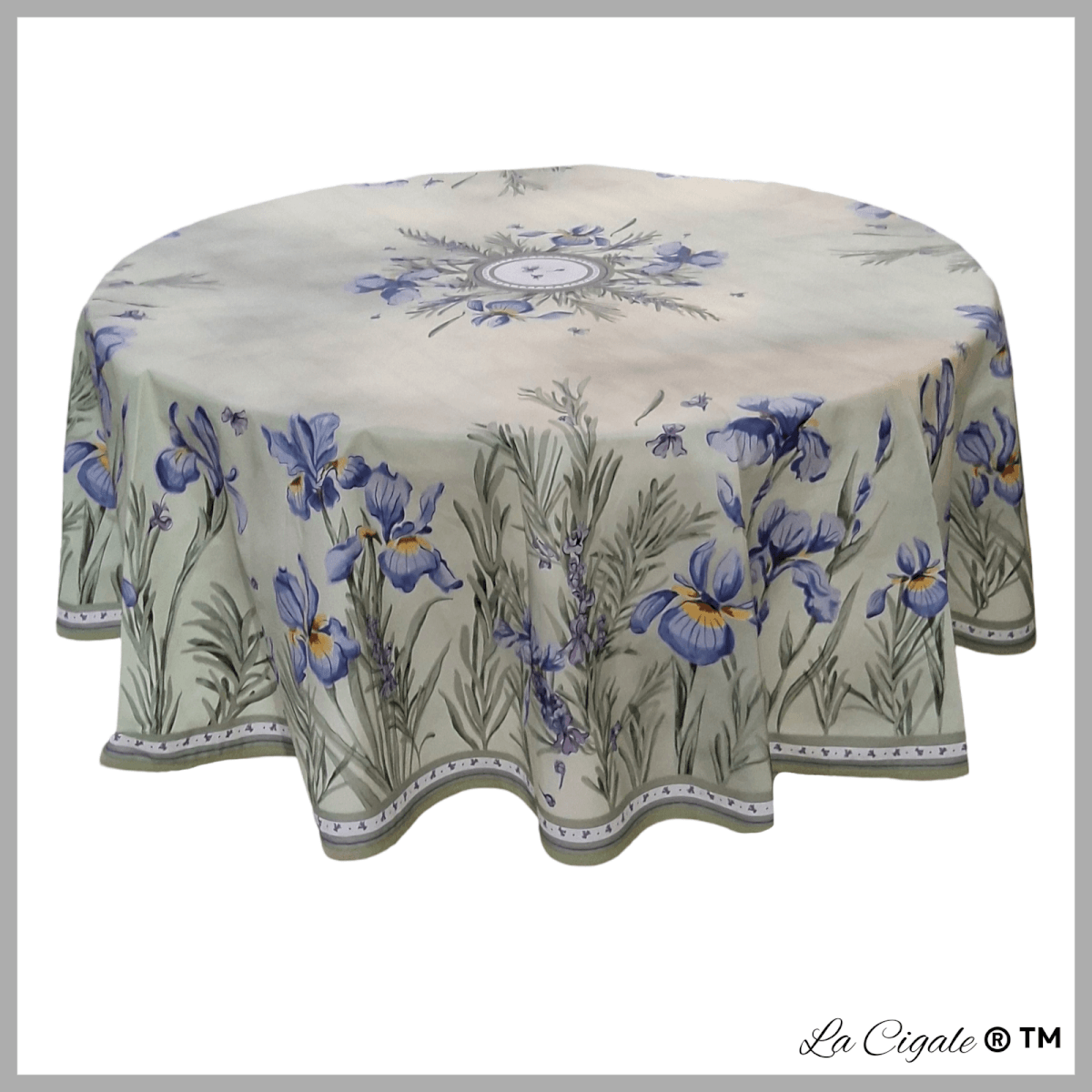 Iris Acrylic-coated Tablecloth