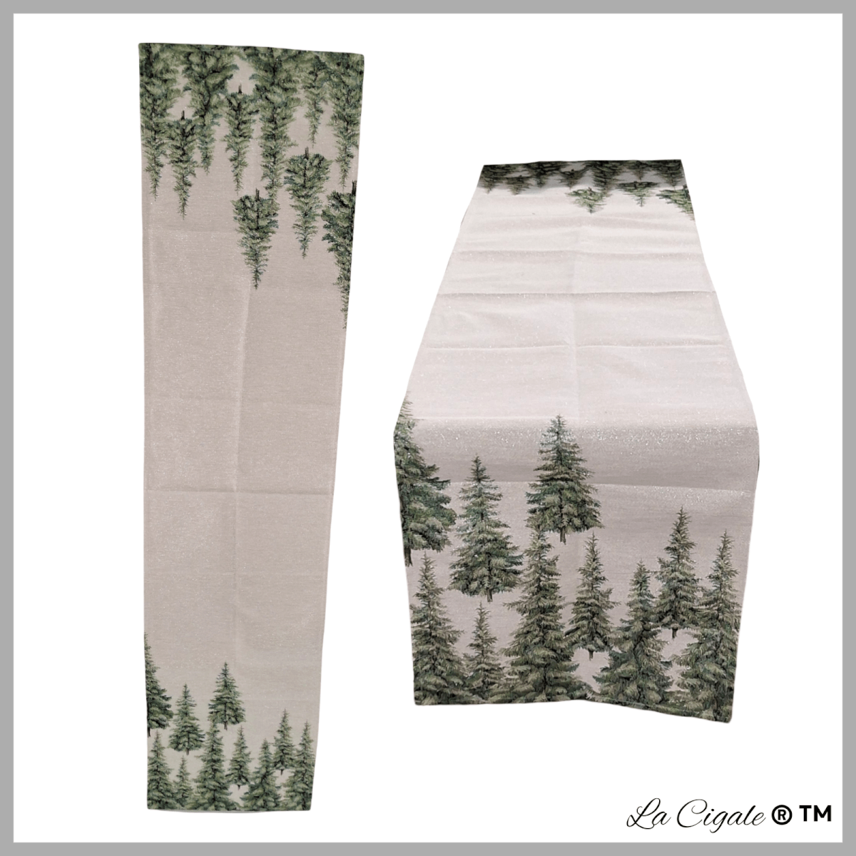 Pine Tree Tapestry Runner
