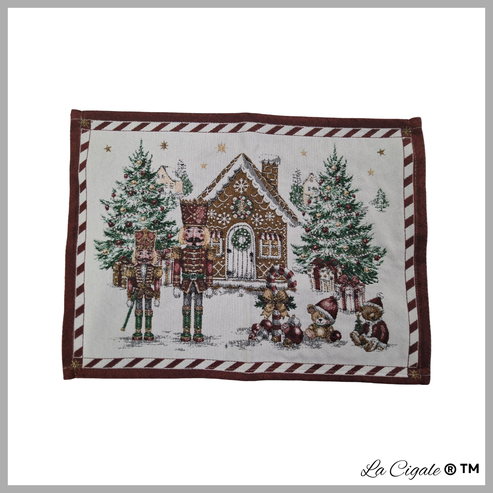 Sugar Shack Gingerbread Tapestry Placemat
